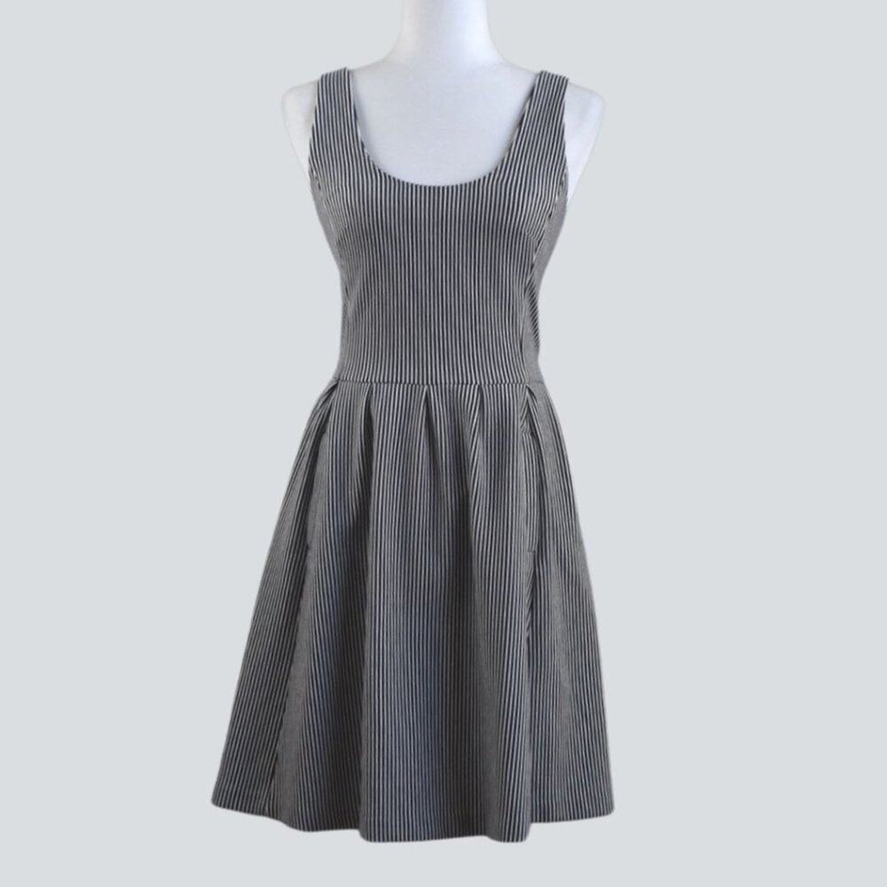 BANANA REPUBLIC Women's Striped Fit & Flare Dress Size 0